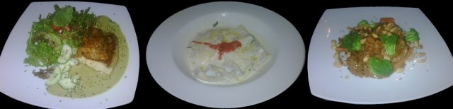 Dorado, Ravioles y Arrachera