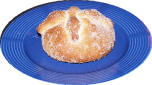 Pan de Muerto de Doña Luisa, listo para ser cenado