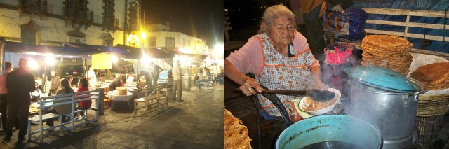 Buñuelos afuera del Santuario de Guadalajara
