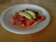 Tostada Mariscos Manzanillo - tour gastronomico mejor santa tere