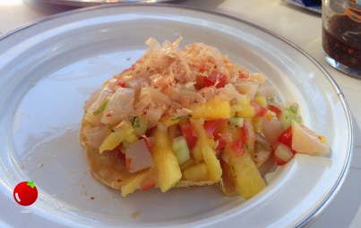 Tostada Callo con Piña